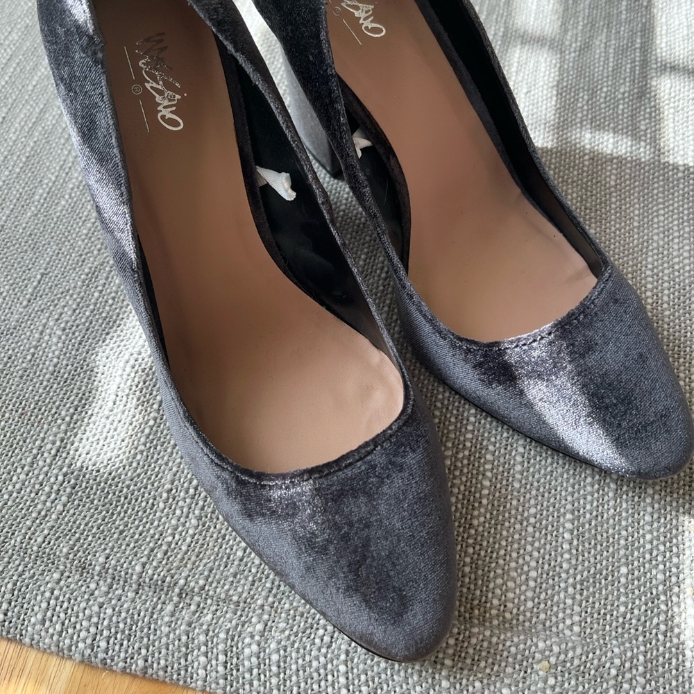 Velvet heels